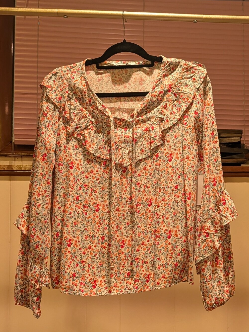 NWT Sonoma floral peasant blouse